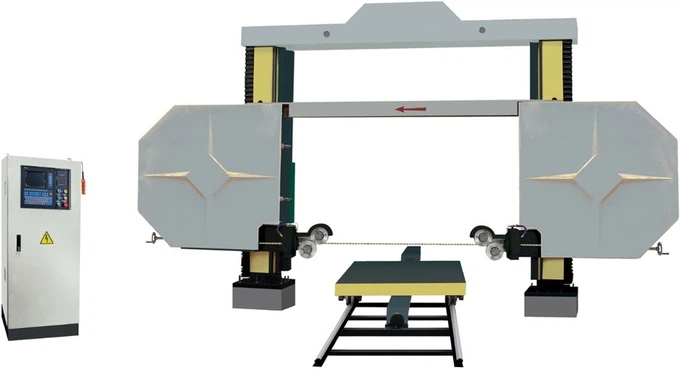 marble granite Stone wire saw profiling shaping machine
